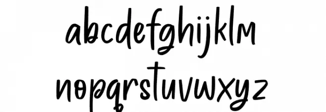 HandMarker 字体 小写