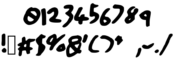 HandOfTT Font OTHER CHARS