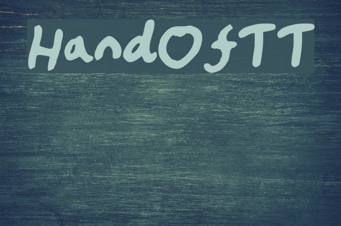 HandOfTT Font examples