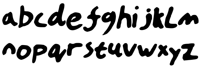 HandOfTT Font LOWERCASE