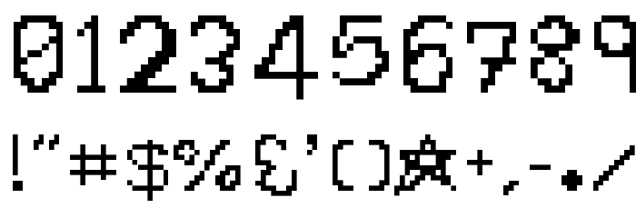 HandPixies Font OTHER CHARS