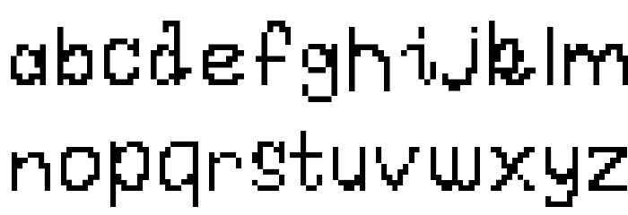 HandPixies Font LOWERCASE