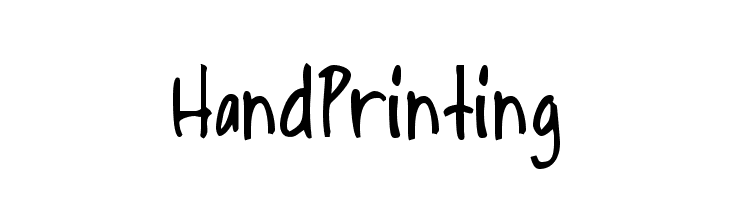 HandPrinting Шрифта