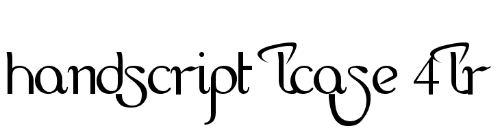 HandScript LCase 4LR Font