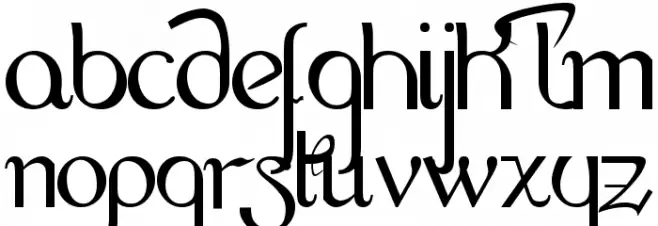 HandScript LCase 4LR Fonte MAIÚSCULAS