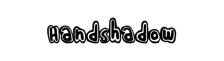 HandShadow  font caratteri gratis