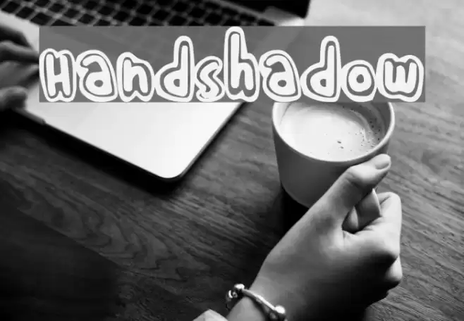 HandShadow Font examples