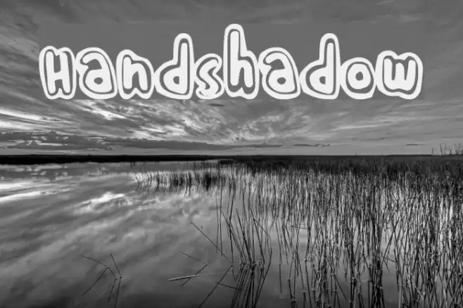 HandShadow Font examples
