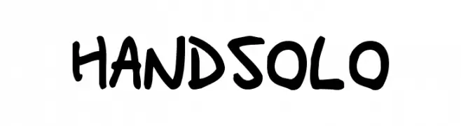 HandSolo  フリーフォントのダウンロード