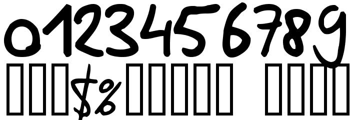 HandSolo Font OTHER CHARS