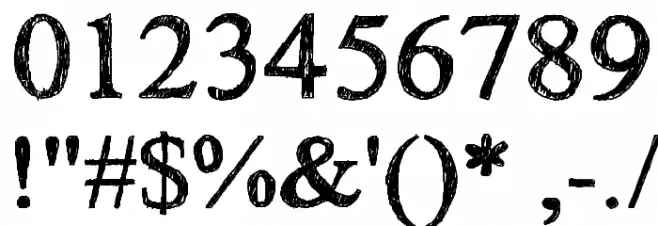 HandTIMES Font OTHER CHARS