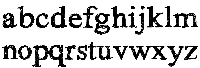 HandTIMES Font LOWERCASE