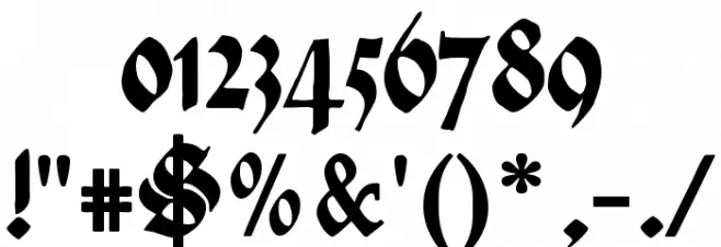 HandTextur Font OTHER CHARS