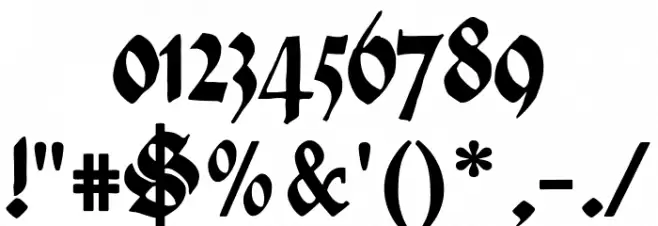 HandTextur Font OTHER CHARS