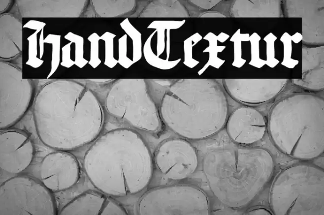 HandTextur Font examples