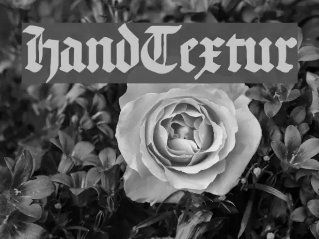 HandTextur Font examples