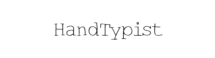 HandTypist  les polices de caractères gratuit tlcharger