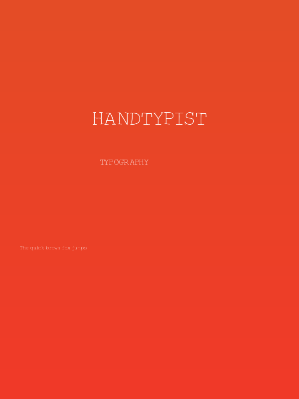 HandTypist Poster