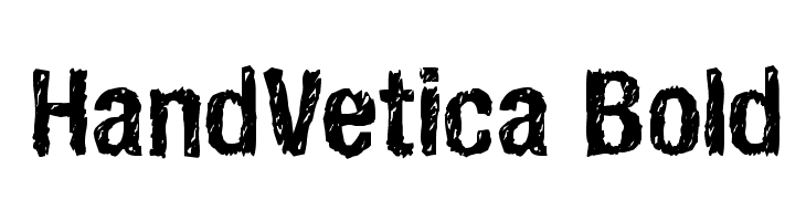 HandVetica Bold Font