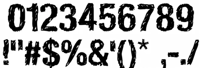 HandVetica Font OTHER CHARS