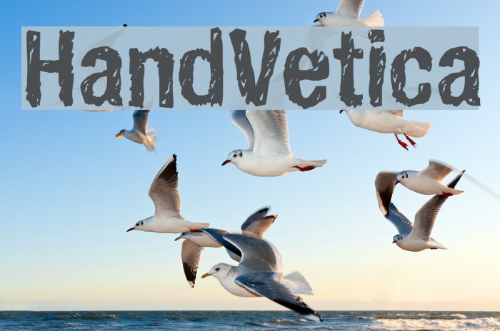 HandVetica Font examples