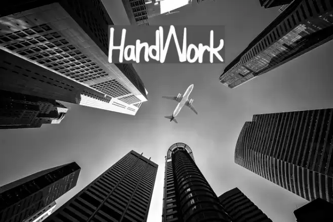 HandWork Font examples