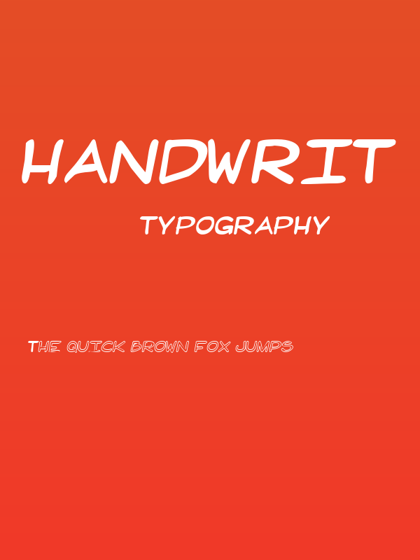 HandWrit Poster