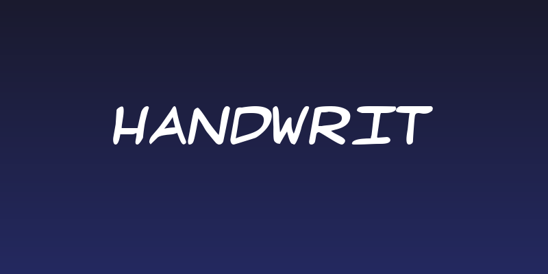 HandWrit Social Header