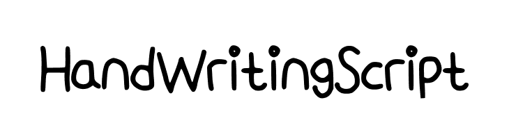 HandWritingScript Fuentes
