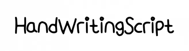 HandWritingScript  免费字体下载