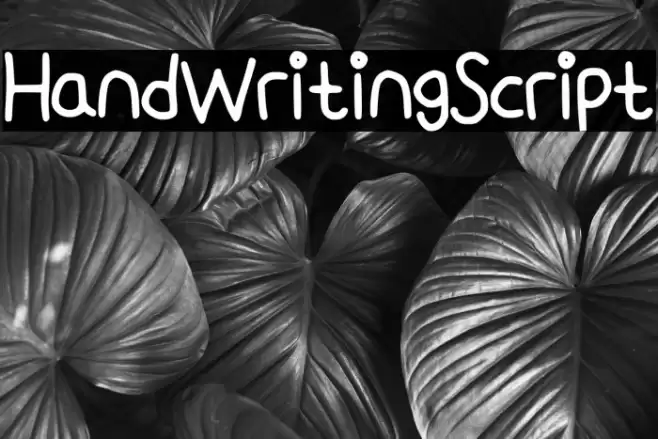 HandWritingScript Fuentes examples