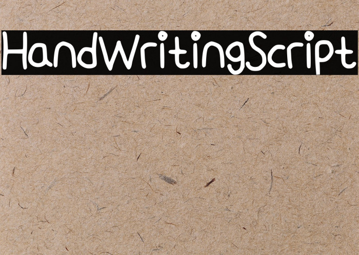 HandWritingScript Fuentes examples
