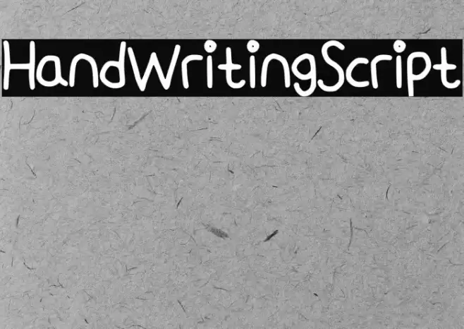 HandWritingScript Fuentes examples