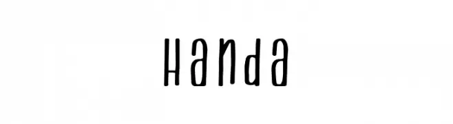 Handa  font caratteri gratis