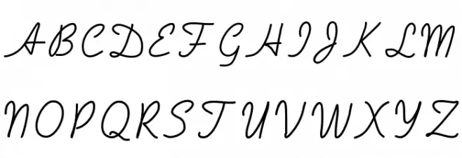 Handa Font Litere mari