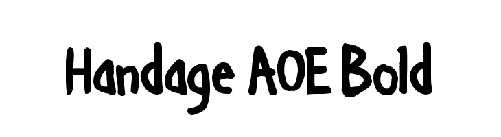 Handage AOE Bold Font