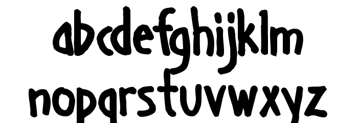 Handage AOE Bold Font LOWERCASE