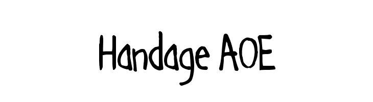 Handage AOE Font