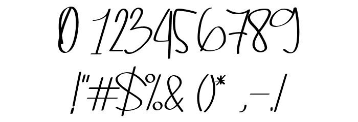 Handani Font OTHER CHARS