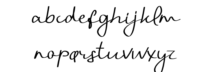 Handani Font LOWERCASE