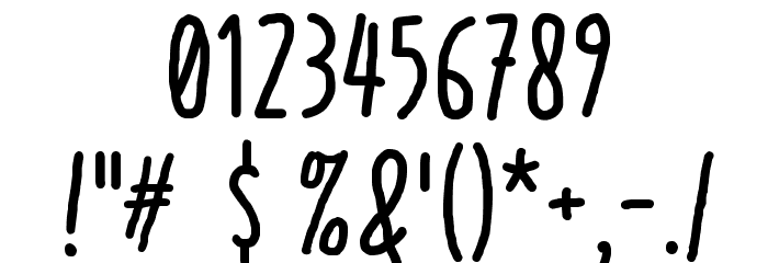 Handapture Font OTHER CHARS