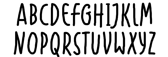 Handapture Font LOWERCASE