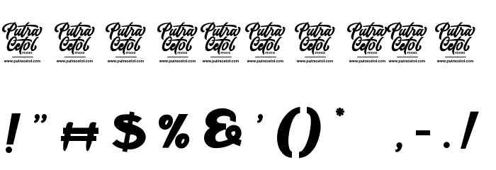 Handaru Font OTHER CHARS