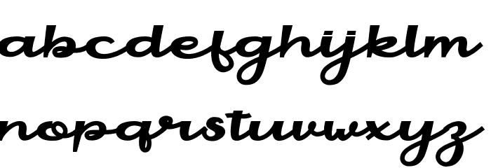 Handaru Font LOWERCASE