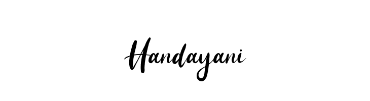 Handayani  フリーフォントのダウンロード