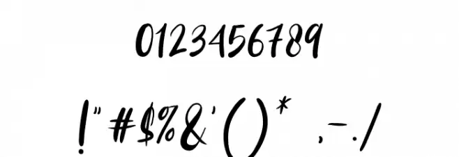 Handayani Font OTHER CHARS