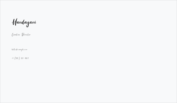 Handayani Business Card