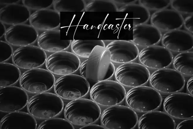 Handcaster Font examples