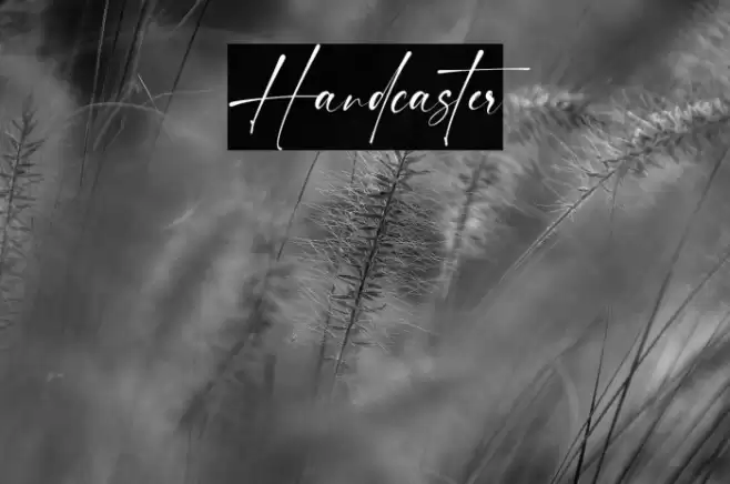 Handcaster Font examples
