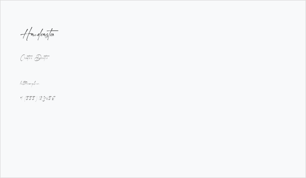 Handcaster Business Card